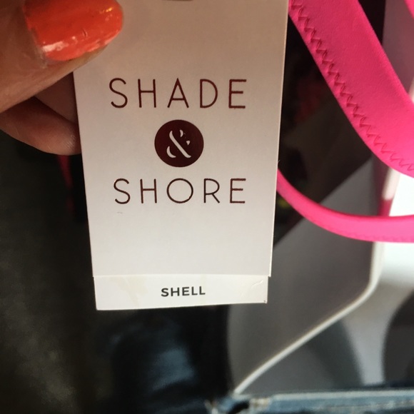 Shade & Shore  Bikini swimsuit top neon pink - Picture 6 of 8